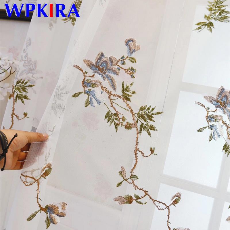 Elegant Blue Floral Embroidered Lace Tulle Curtain for Living Room Bedroom Kitchen Modern Window Drapes White Tulle Sheer M171D3, Blue flower
Elegant Blue Floral Embroidered Lace Tulle Curtain for Living Room Bedroom Kitchen Modern Window Drapes White Tulle Sheer M171D3, Blue flower