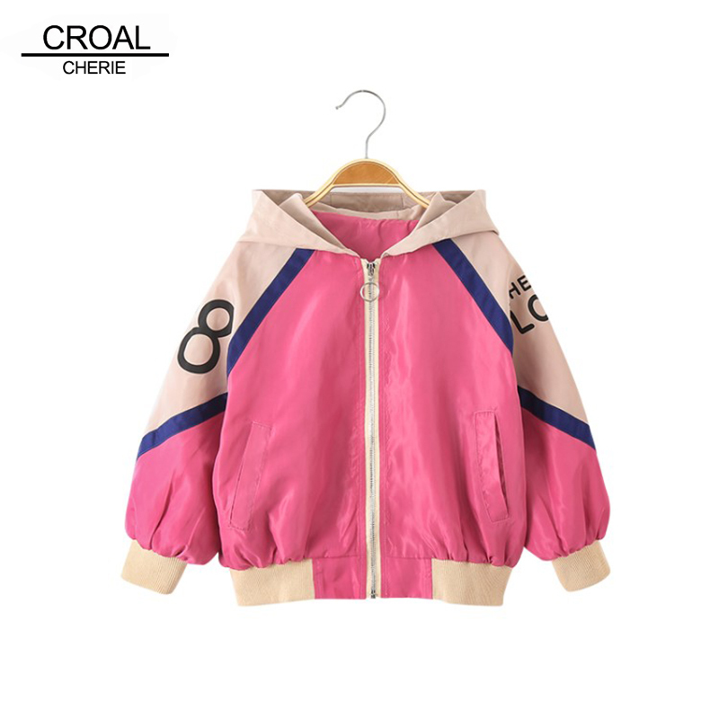CROAL CHERIE Jacket For Kids Girls Windbreaker Boy Coat Children's Jacket for Autumn Kids Clothes Clothing Outwear 110-170cm 201125