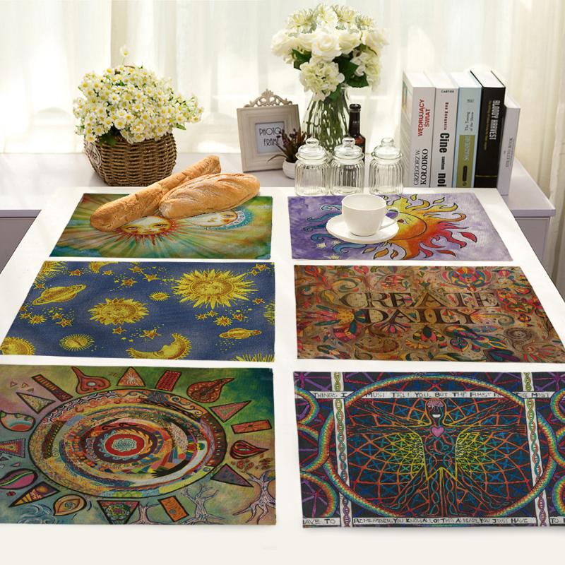 Lychee 42*32cm Ethnic Style Series Placemat Flax Table Mat Anti-scalding Pad DIY Kitchen Decoration Dining Accessories
Lychee 42*32cm Ethnic Style Series Placemat Flax Table Mat Anti-scalding Pad DIY Kitchen Decoration Dining Accessories