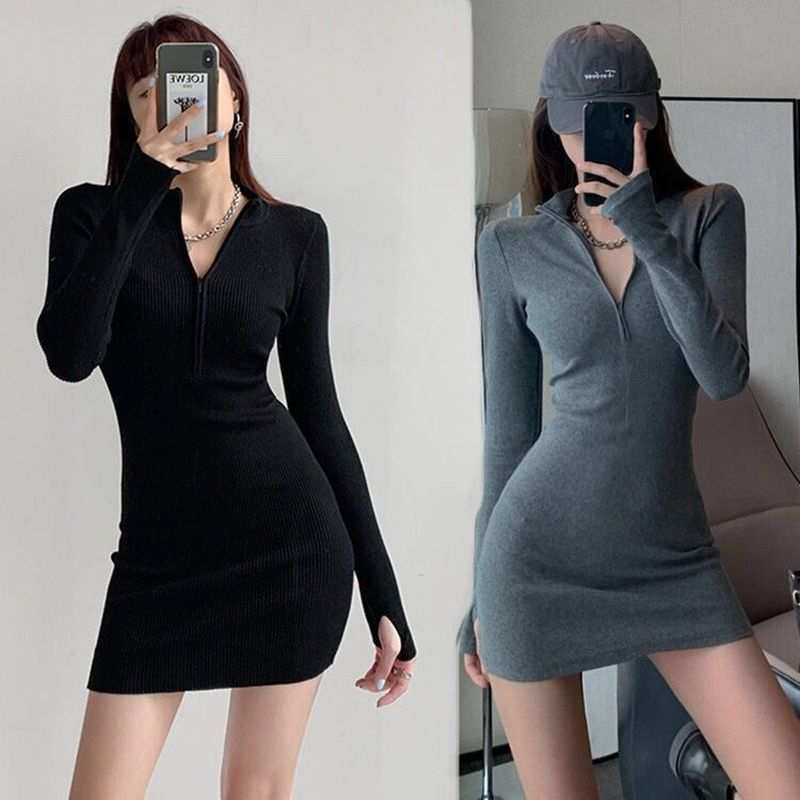 Dress Women One-shoulder Mini Sheath Black Solid Korean Style Club Soft Fit Chic Stylish High Street Spring Design Gothic, Black;gray
Dress Women One-shoulder Mini Sheath Black Solid Korean Style Club Soft Fit Chic Stylish High Street Spring Design Gothic, Black;gray