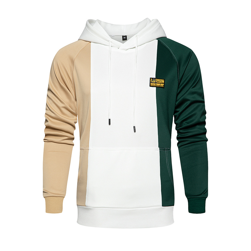 Contrasting Color Stitching Men's Fashion Cartoon Badge Sweatshirt Men's Fall Color Contrast Hooded Sports Male, Army
Contrasting Color Stitching Men's Fashion Cartoon Badge Sweatshirt Men's Fall Color Contrast Hooded Sports Male, Army