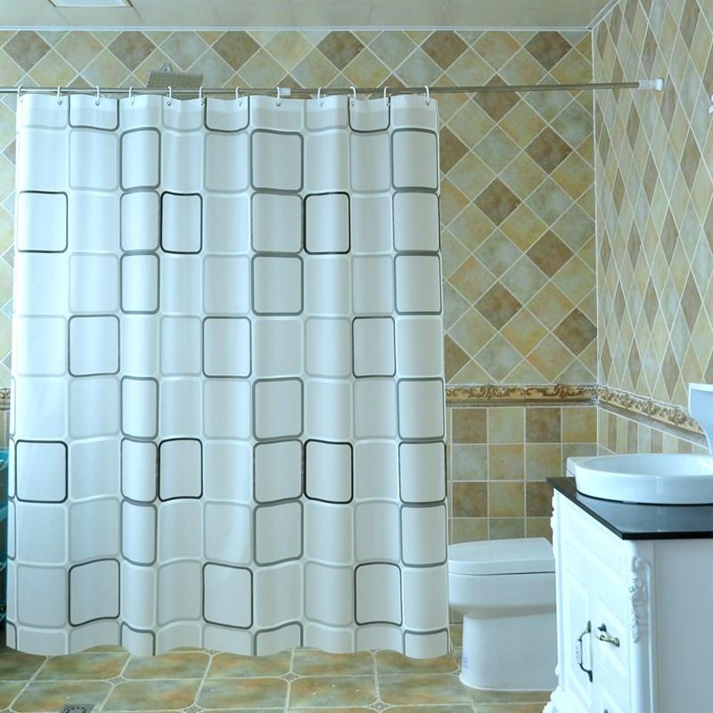 White plaid shower curtain waterproof Eco-Friendly partition curtains in the bathroom polyester fabric mildewproof bath screens
White plaid shower curtain waterproof Eco-Friendly partition curtains in the bathroom polyester fabric mildewproof bath screens