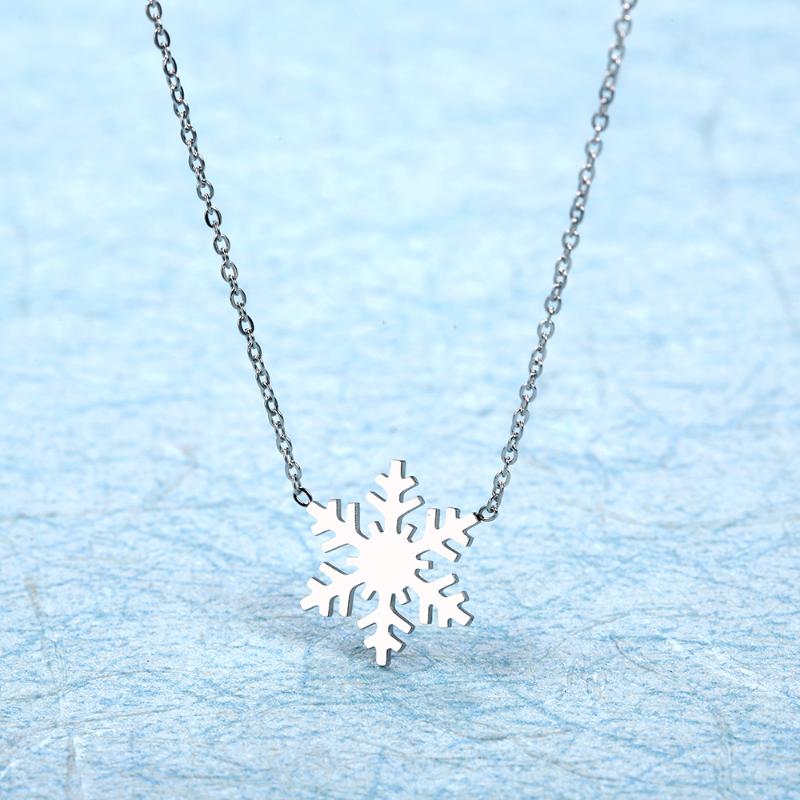 Stainless Steel Snowflake Pendant Necklace For Women Gold Silver Color Necklace Women Jewelry Accessories Wholesale
Stainless Steel Snowflake Pendant Necklace For Women Gold Silver Color Necklace Women Jewelry Accessories Wholesale