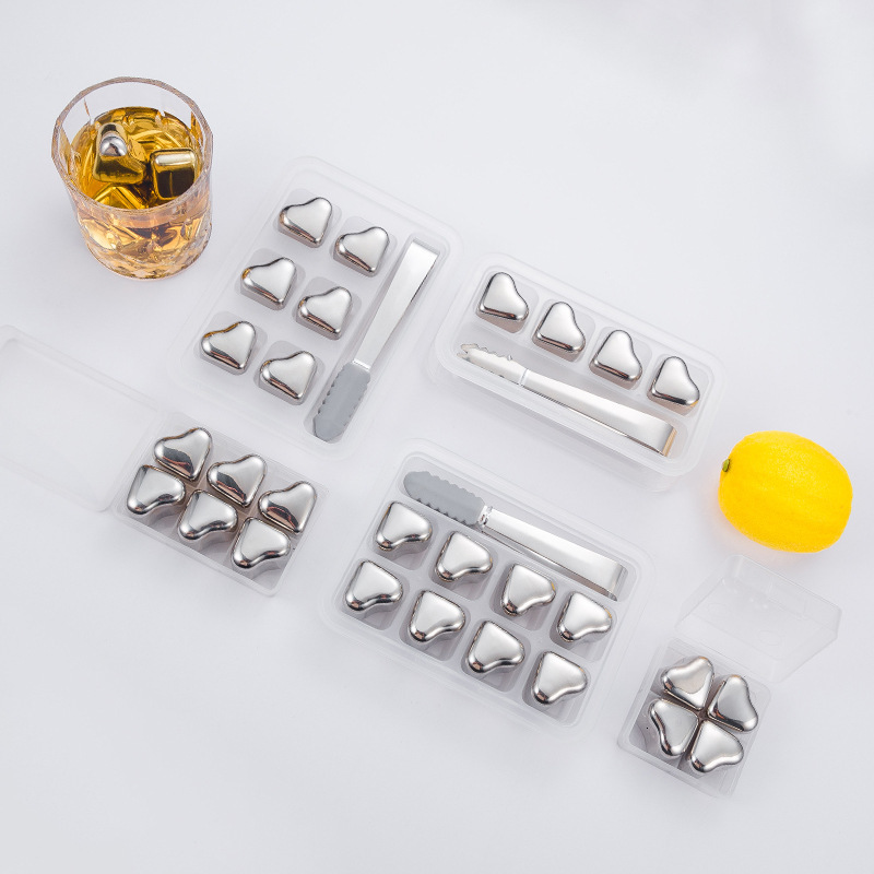 2021 New Stainless Steel Heart Shape Whisky Ice Cubes Bar Vodka Whiskey Wine Beer Cooler Esaf
2021 New Stainless Steel Heart Shape Whisky Ice Cubes Bar Vodka Whiskey Wine Beer Cooler Esaf