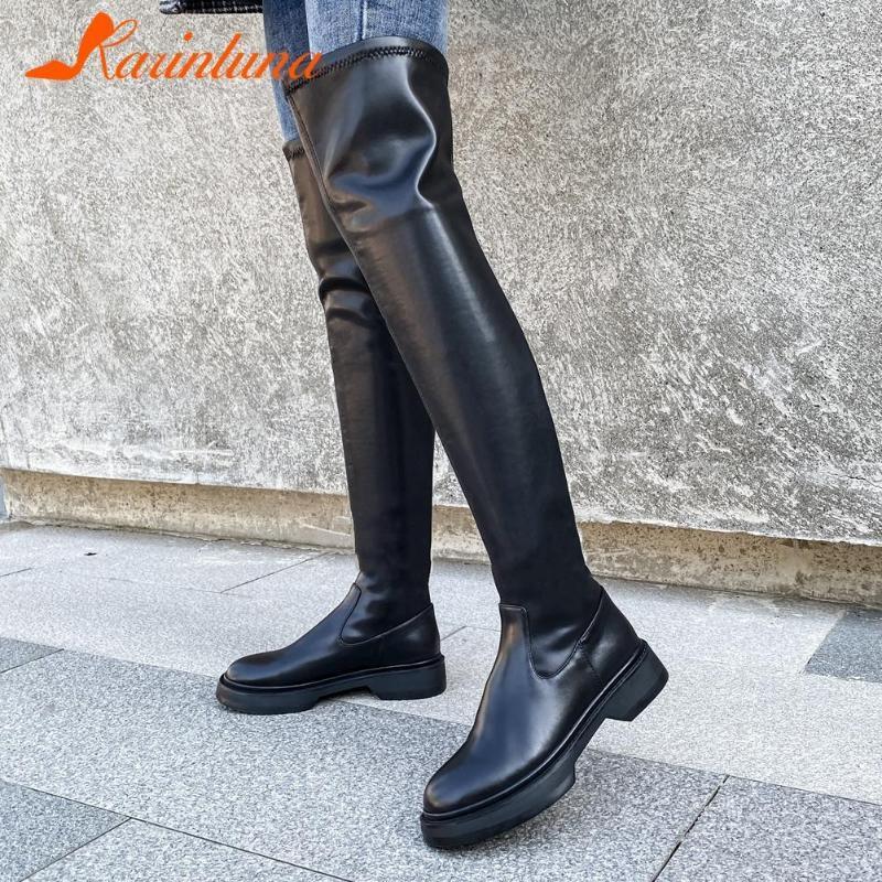 Karin High Quality Shoes Woman Genuine Leather Round Toe Over-the-knee Boots Low Heels Slip-On Autumn Leisure1, Black style 1
Karin High Quality Shoes Woman Genuine Leather Round Toe Over-the-knee Boots Low Heels Slip-On Autumn Leisure1, Black style 1
