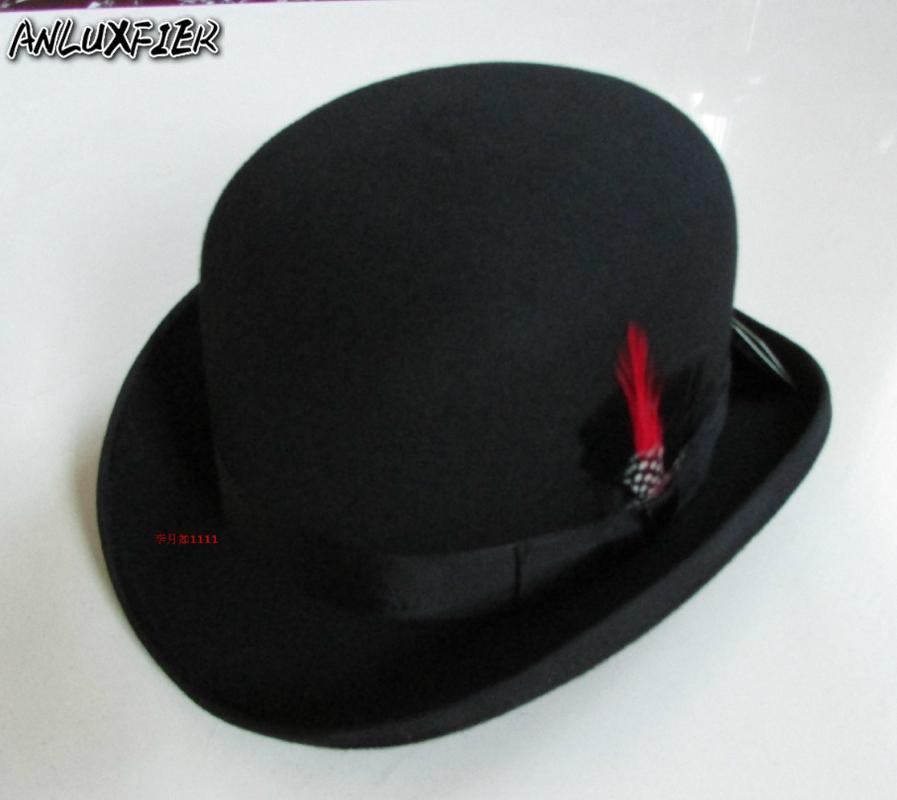 New 100% Wool Hat High Quality Fashion Men's and Women's Black Cap Bowler Hats Black Wool Felt Bowler Hats B-8134
New 100% Wool Hat High Quality Fashion Men's and Women's Black Cap Bowler Hats Black Wool Felt Bowler Hats B-8134