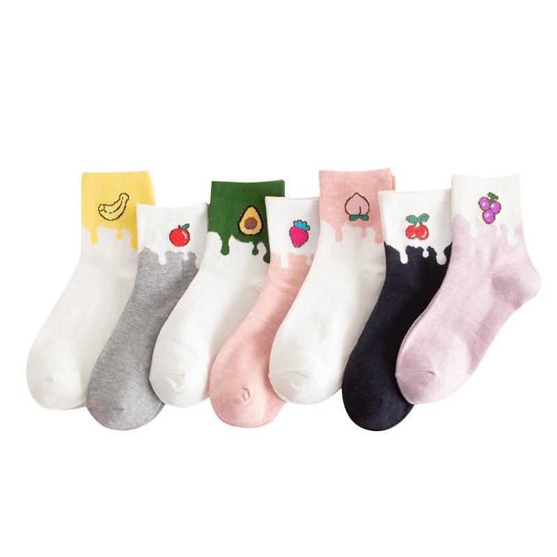Kawaii Women Socks Funny Cartoon Cute Fruits Pink White Avocado Sock Colorful Novelty Skateboard Fashion Korean Harajuku socks, Style 1
Kawaii Women Socks Funny Cartoon Cute Fruits Pink White Avocado Sock Colorful Novelty Skateboard Fashion Korean Harajuku socks, Style 1