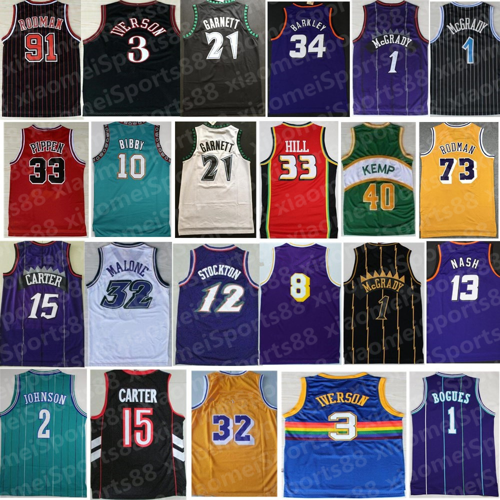 Stitched All Retro Basketball Jerseys Carter McGrady Penny Hakeem Stockton 32 Karl Malone 33 Hill ason West Allen Iverson Mike Bibby kevin Garnett jersey, As shown in illustration
Stitched All Retro Basketball Jerseys Carter McGrady Penny Hakeem Stockton 32 Karl Malone 33 Hill ason West Allen Iverson Mike Bibby kevin Garnett jersey, As shown in illustration