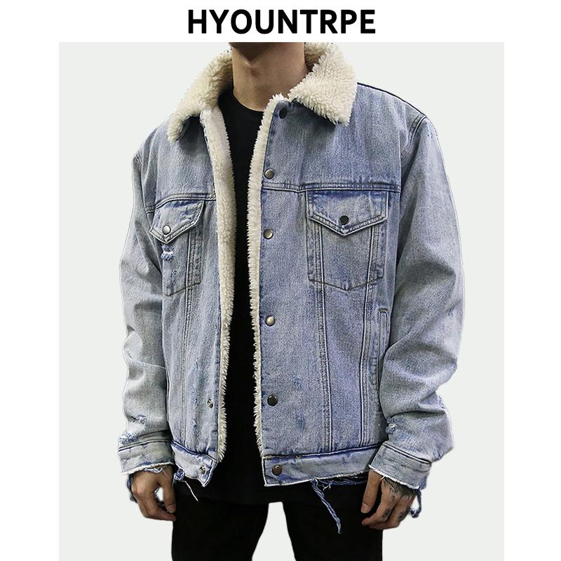 Ripped Denim Jackets Coat Mens Casual Winter Warm Thicken Fleece Lamb Outerwear Parkas New Hip Hop Streetwear Jacket and Coats, Clear
Ripped Denim Jackets Coat Mens Casual Winter Warm Thicken Fleece Lamb Outerwear Parkas New Hip Hop Streetwear Jacket and Coats, Clear