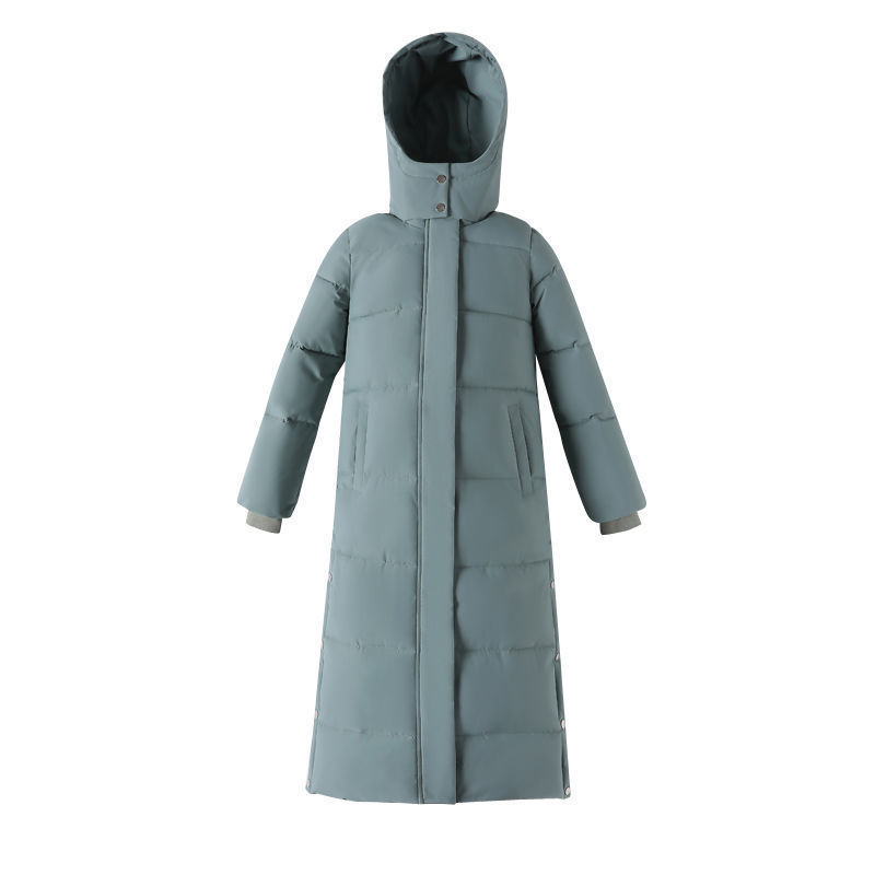 Autumn Winter Fashion Women Hoodes Coat Female Long Straight Cotton Liner Parkas Plus Size Ladies Casual Warm Outwear 201217