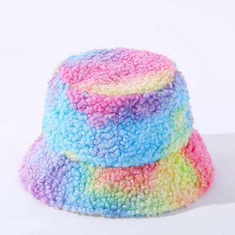 Pink Faux Fur Bucket Hat For Women Girl Rainbow Tie Dye Soft Warm Fishing Cap Fisherman Hats Accessories Lady Gifts, Multi
Pink Faux Fur Bucket Hat For Women Girl Rainbow Tie Dye Soft Warm Fishing Cap Fisherman Hats Accessories Lady Gifts, Multi