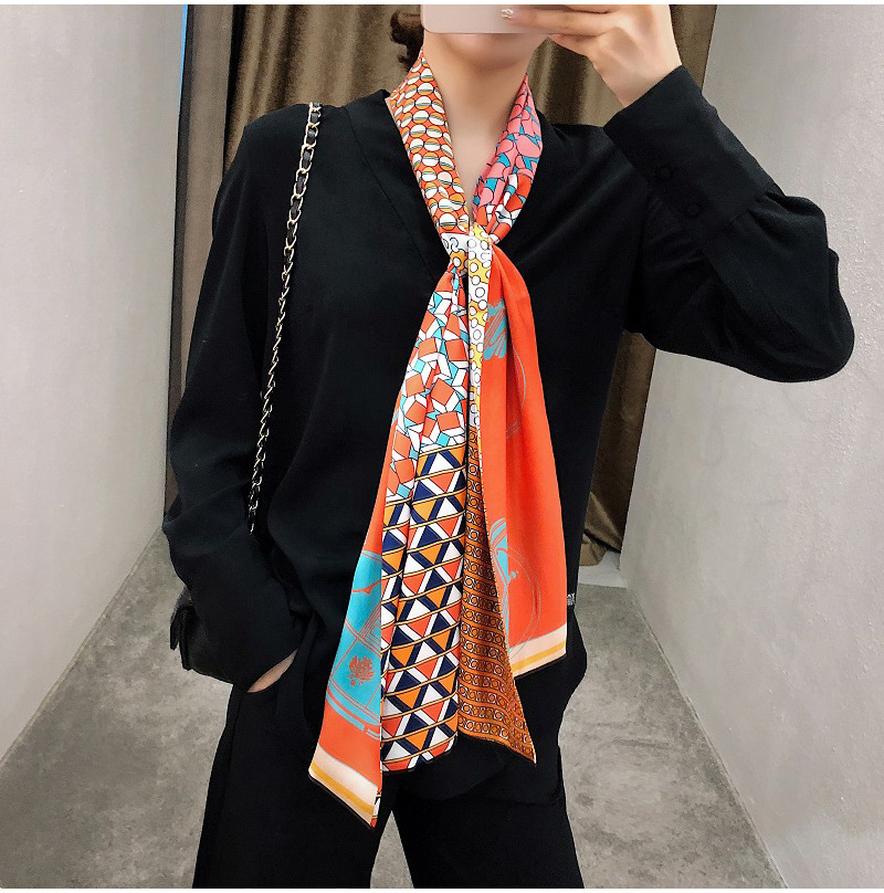 Designer Scarf Silk Scarf Fashion Double Sided Print Headband Luxury Scarf Women Silk Scraves Top Grade Silk Muffler Hair Bands, Blue;gray
Designer Scarf Silk Scarf Fashion Double Sided Print Headband Luxury Scarf Women Silk Scraves Top Grade Silk Muffler Hair Bands, Blue;gray