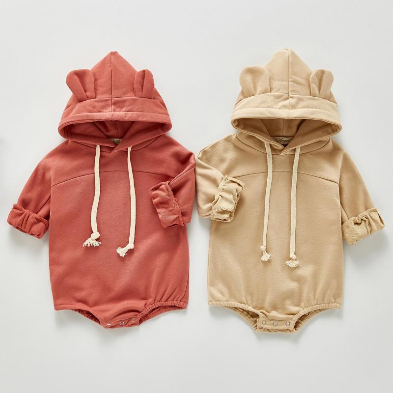 2021 Spring New Cute Cartoon Bear Hooded Bodysuits for Boys and Girls Kids Toddler Baby Jumpsuits Solid Color Clothes 2zt6, 211h02apricot
2021 Spring New Cute Cartoon Bear Hooded Bodysuits for Boys and Girls Kids Toddler Baby Jumpsuits Solid Color Clothes 2zt6, 211h02apricot