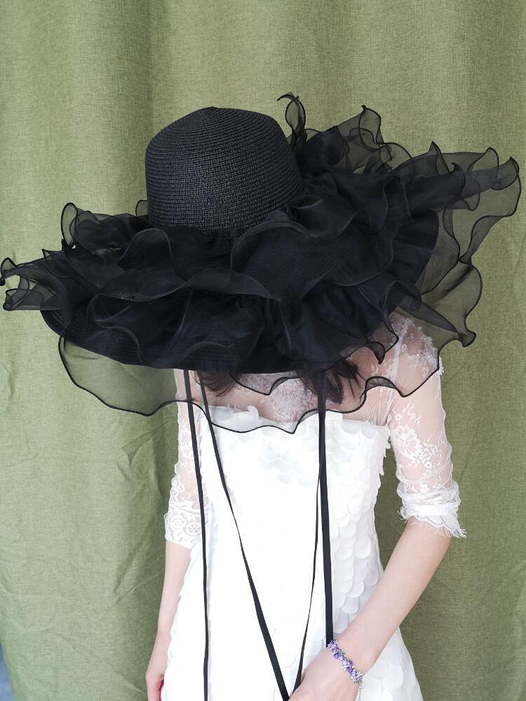 Large Floppy Sun Hat Women Multi-Layers Mesh Wide Brim Straw Hat Summer Travel Beach Photo Shooting Ladies Fedora, Black
Large Floppy Sun Hat Women Multi-Layers Mesh Wide Brim Straw Hat Summer Travel Beach Photo Shooting Ladies Fedora, Black