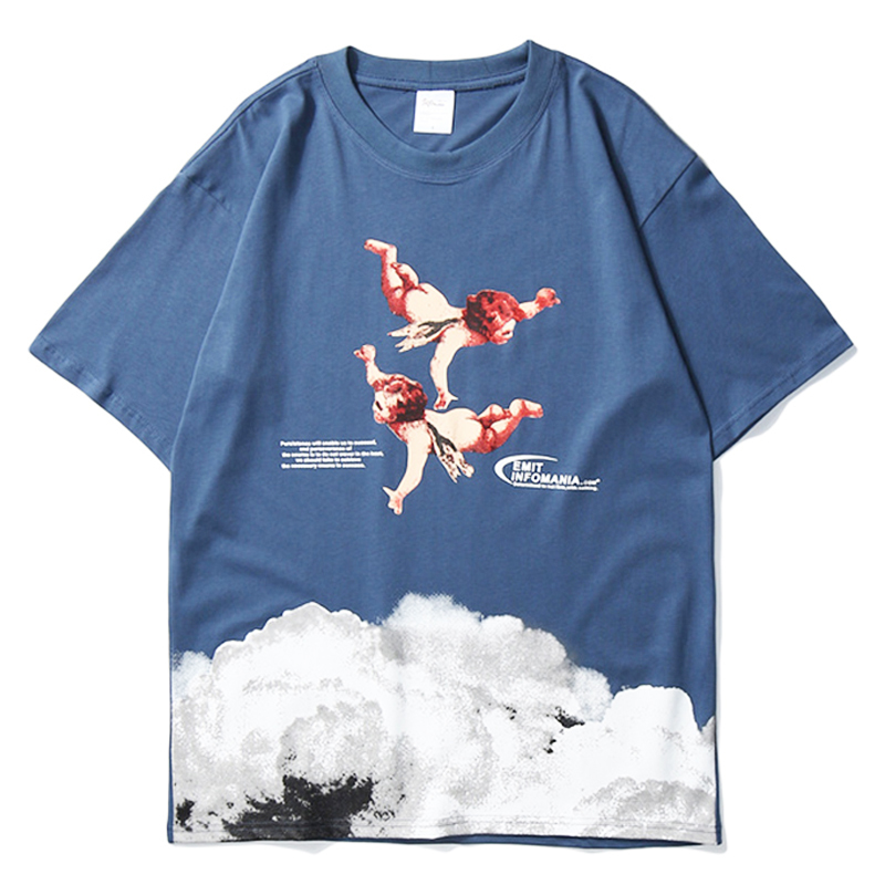Mens Angel Print Oversize T Shirt Casual Tshirts 2020 Summer Unisex Short Sleeve 100%Cotton Harajuku Couples Loose Tops tees X1214, White;black
Mens Angel Print Oversize T Shirt Casual Tshirts 2020 Summer Unisex Short Sleeve 100%Cotton Harajuku Couples Loose Tops tees X1214, White;black