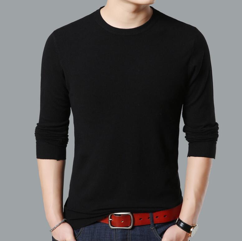 New Casual Men's Sweater O-Neck Slim Fit Knittwear Autumn Mens Sweaters Pullovers Pullover Men Homme 201118