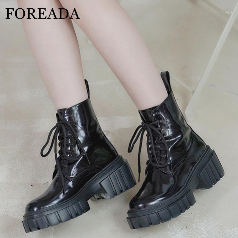 FOREADA Real Leather Motorcycle Boots Woman High Heel Ankle Boots Platform Thick Heel Shoes Lace Up Short Female White 401
FOREADA Real Leather Motorcycle Boots Woman High Heel Ankle Boots Platform Thick Heel Shoes Lace Up Short Female White 401