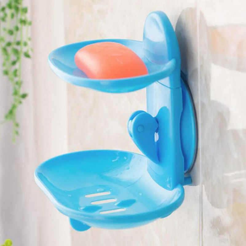 Bathroom Double-layer Soap Dish With Drain Hole Punch-free Soap Holder With Suction Cup Household Detachable Dish1, White
Bathroom Double-layer Soap Dish With Drain Hole Punch-free Soap Holder With Suction Cup Household Detachable Dish1, White