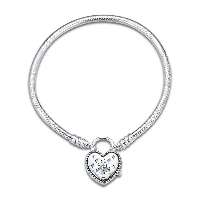 925 Jewelry Fantasyland Castle Heart Sterling Silver Bracelet Fits Original Charms and Beads1
925 Jewelry Fantasyland Castle Heart Sterling Silver Bracelet Fits Original Charms and Beads1