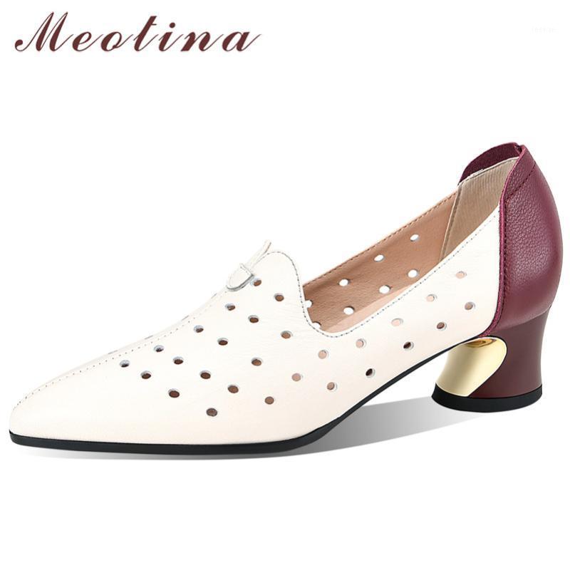 Meotina Pumps Natural Genuine Leather Med Heels Pointed Toe Women Shoes Cutouts Thick Heel Female Footwear 2021 New Spring White1, White
Meotina Pumps Natural Genuine Leather Med Heels Pointed Toe Women Shoes Cutouts Thick Heel Female Footwear 2021 New Spring White1, White