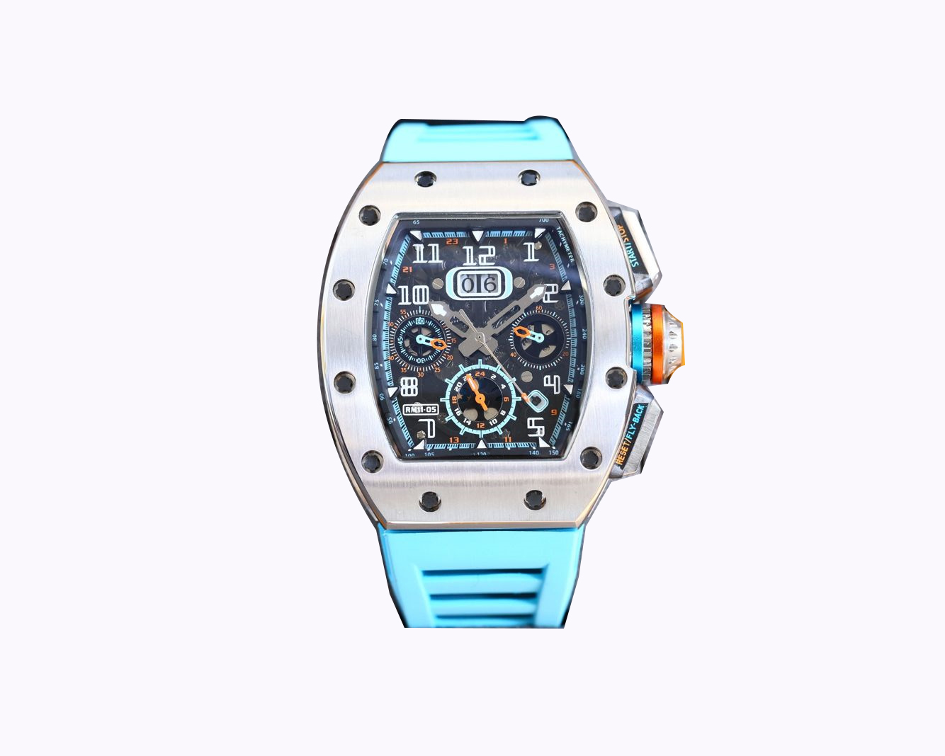 Men's watch refined steel shell imported automatic chain machine movement sapphire mirror natural imported rubber belt 41mm, Customize
Men's watch refined steel shell imported automatic chain machine movement sapphire mirror natural imported rubber belt 41mm, Customize