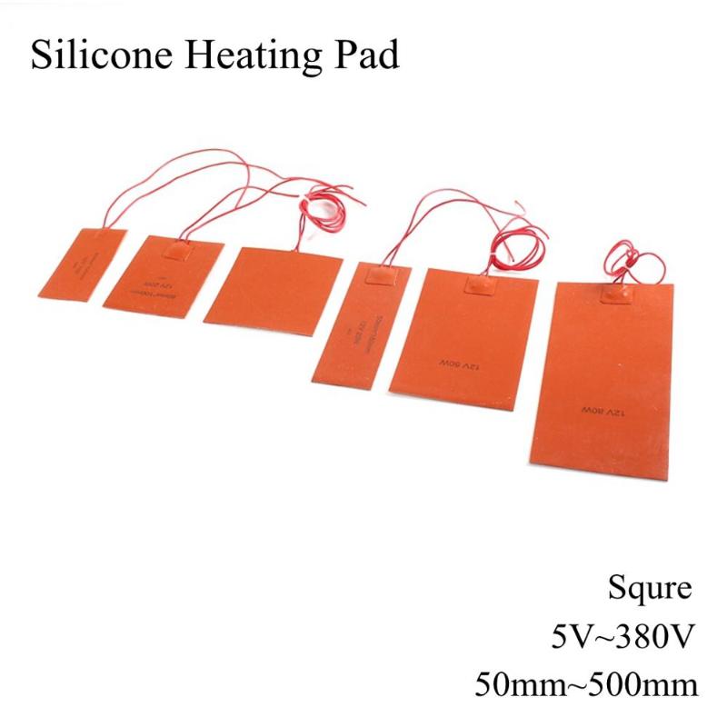 Square 12V 24V 220V Silicone Heating Pad Electric Silicone Rubber Heat Mat Heated Bed Plate Flexible Waterproof 3D Printer, 145x18mm
Square 12V 24V 220V Silicone Heating Pad Electric Silicone Rubber Heat Mat Heated Bed Plate Flexible Waterproof 3D Printer, 145x18mm