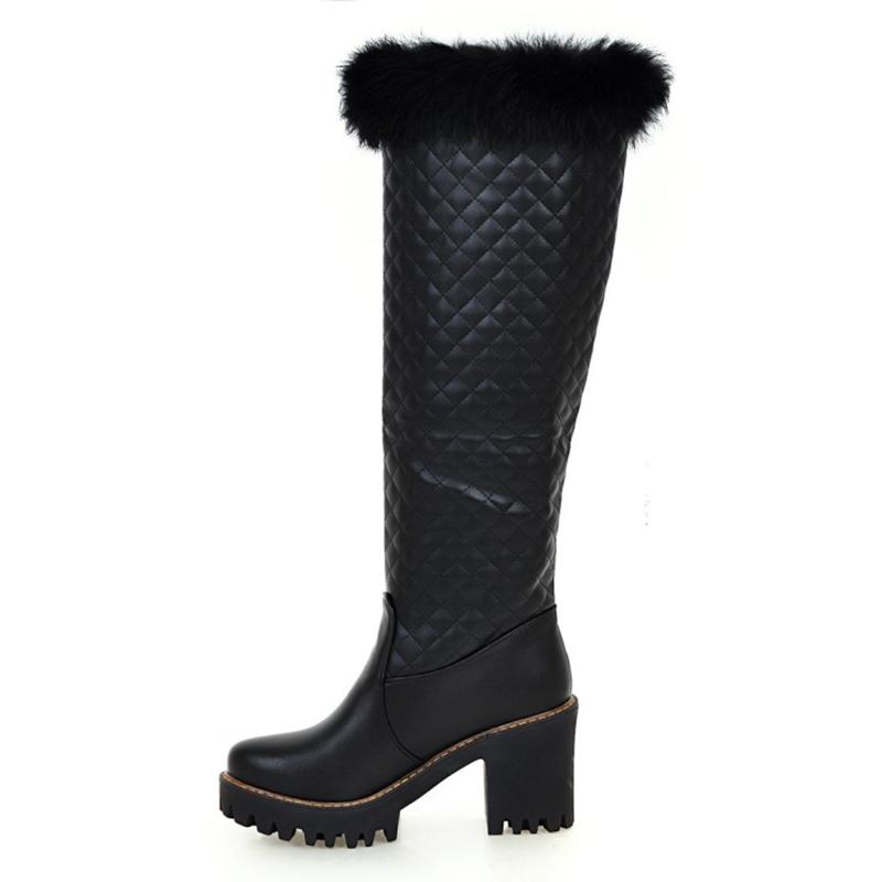 Winter for woman new fashion sexy Pure color Round toe consice shoes Chunky heels Knee high boots 34-43, Black
Winter for woman new fashion sexy Pure color Round toe consice shoes Chunky heels Knee high boots 34-43, Black