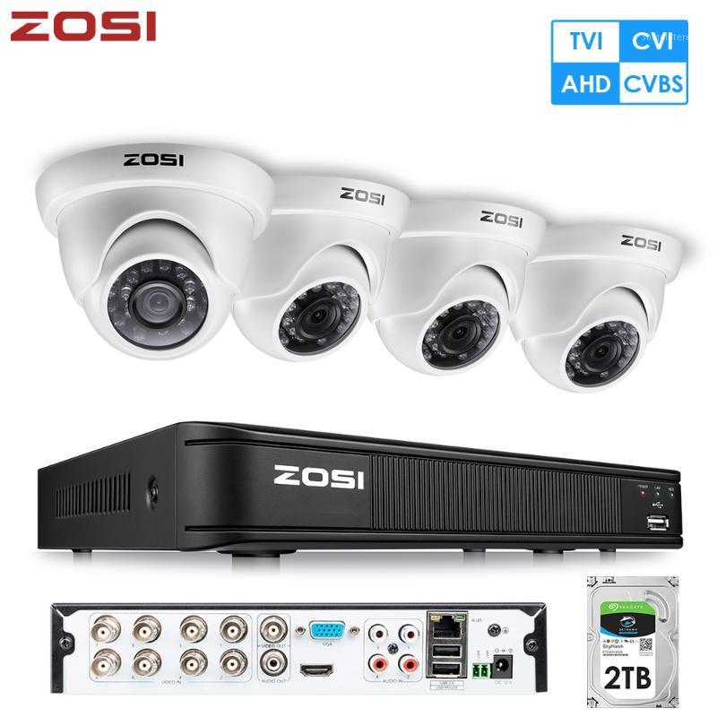 

ZOSI 8 Channel HD 1080P CCTV Security Video Camera System HD-TVI DVR Kit Recorder with Waterproof IR Filter 2MP Dome Camera1