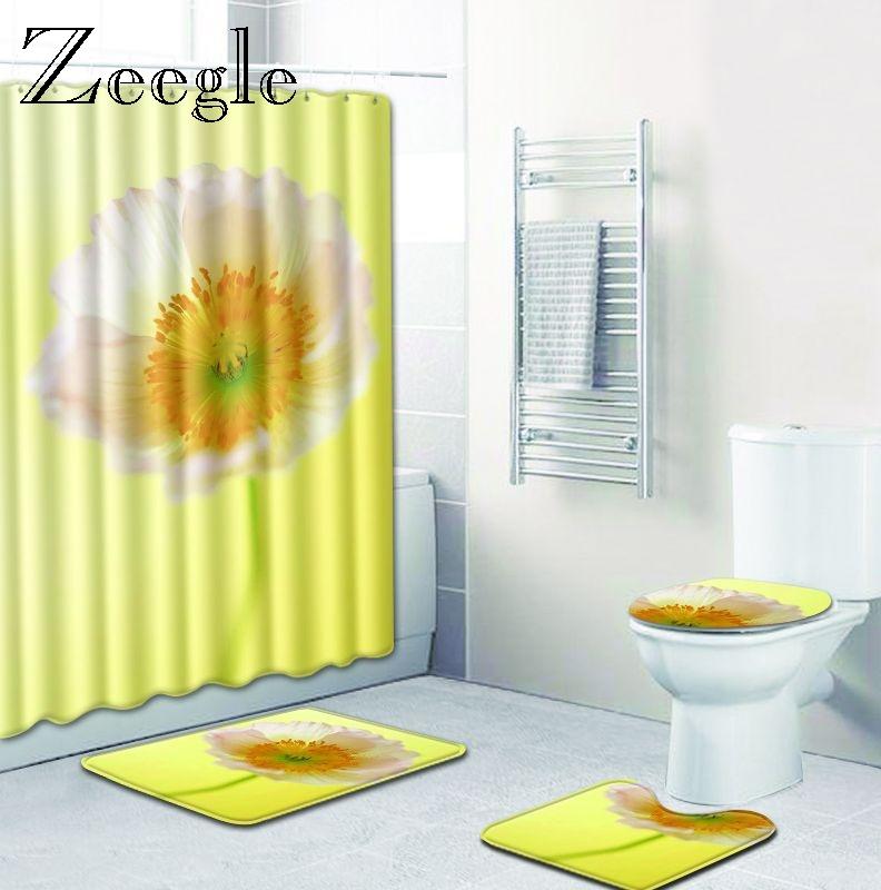 Zeegle Bathroom Mats Anti Slip Shower Mat Set Floral Pattern Bathroom Toilet Rugs Absorbing Carpet Accerssories 4PCS
Zeegle Bathroom Mats Anti Slip Shower Mat Set Floral Pattern Bathroom Toilet Rugs Absorbing Carpet Accerssories 4PCS