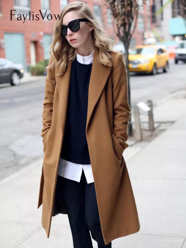 Women's Wool & Blends Blend Long Sleeve Lapel Buttons Coat Women Thick Warm Vintage Black Camel Jacket Cocoon Style Trench Coats Plus Size 5
Women's Wool & Blends Blend Long Sleeve Lapel Buttons Coat Women Thick Warm Vintage Black Camel Jacket Cocoon Style Trench Coats Plus Size 5