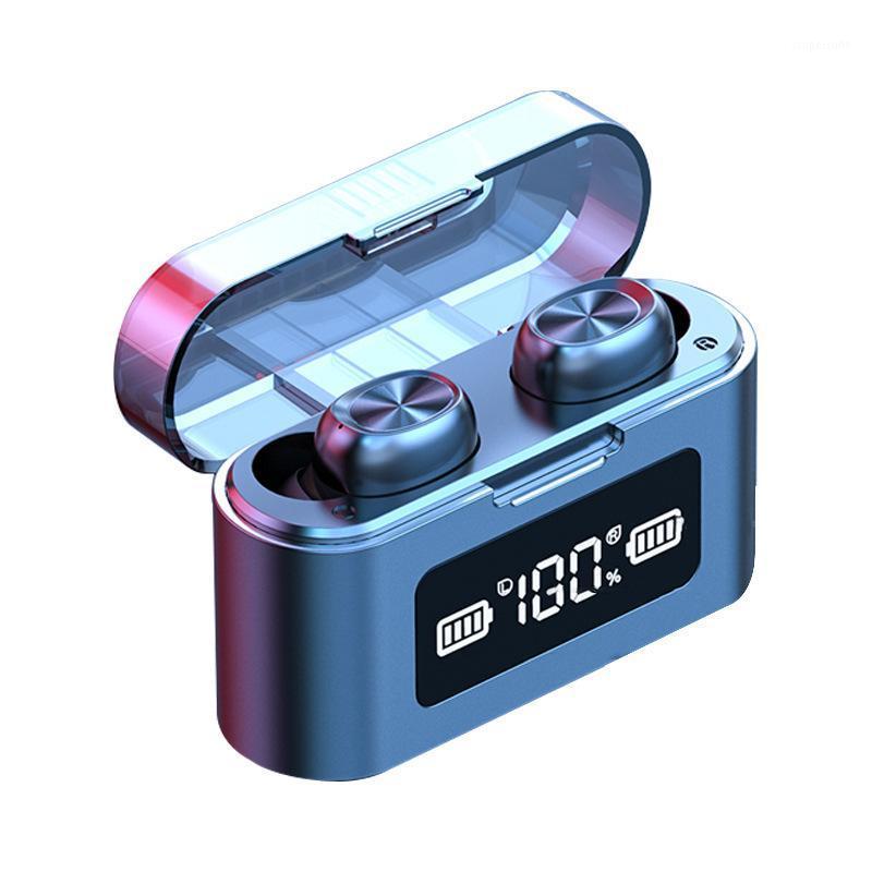 F9-279 TWS Bluetooth Headset Fingerprint Touch LED Display IPX7 Waterproof Wireless Bluetooth Earphones Earbuds 2000mAh Battery1, Black
F9-279 TWS Bluetooth Headset Fingerprint Touch LED Display IPX7 Waterproof Wireless Bluetooth Earphones Earbuds 2000mAh Battery1, Black