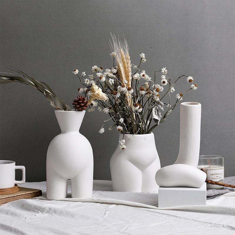 Hot Selling Modern Ceramic Body Art Crafts Vase Dried Flower Arrangement Plant Pot Living Room Home Decoration Ornaments
Hot Selling Modern Ceramic Body Art Crafts Vase Dried Flower Arrangement Plant Pot Living Room Home Decoration Ornaments