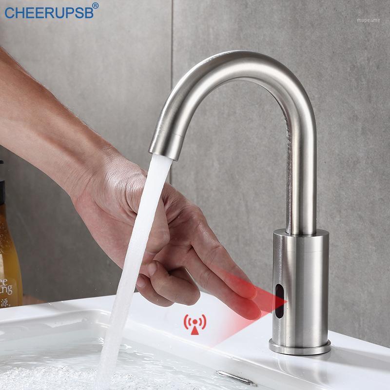 Infrared Motion Sensor Faucet Bathroom Stainless Steel Deck Mount Smart Tap Basin Intelligent Brushed Faucets Touchless Torneira1
Infrared Motion Sensor Faucet Bathroom Stainless Steel Deck Mount Smart Tap Basin Intelligent Brushed Faucets Touchless Torneira1