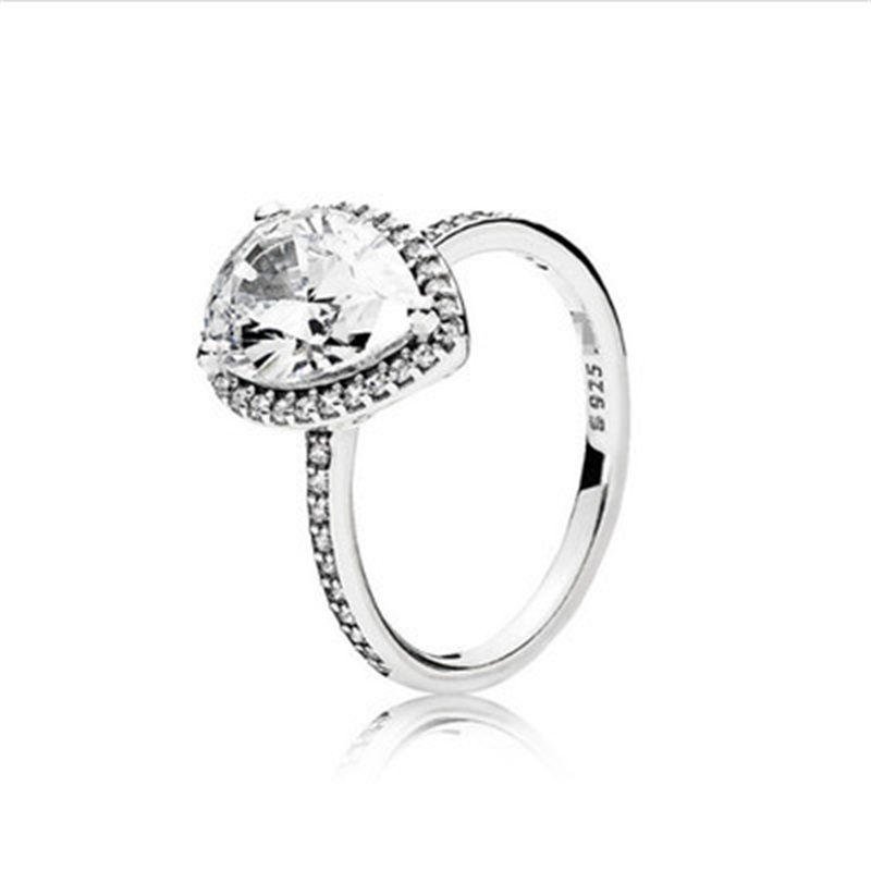 Real 925 Sterling Silver Tear drop CZ Diamond RING with LOGO and Original box Fit Pandora Wedding Ring Engagement Jewelry 56 M2
Real 925 Sterling Silver Tear drop CZ Diamond RING with LOGO and Original box Fit Pandora Wedding Ring Engagement Jewelry 56 M2