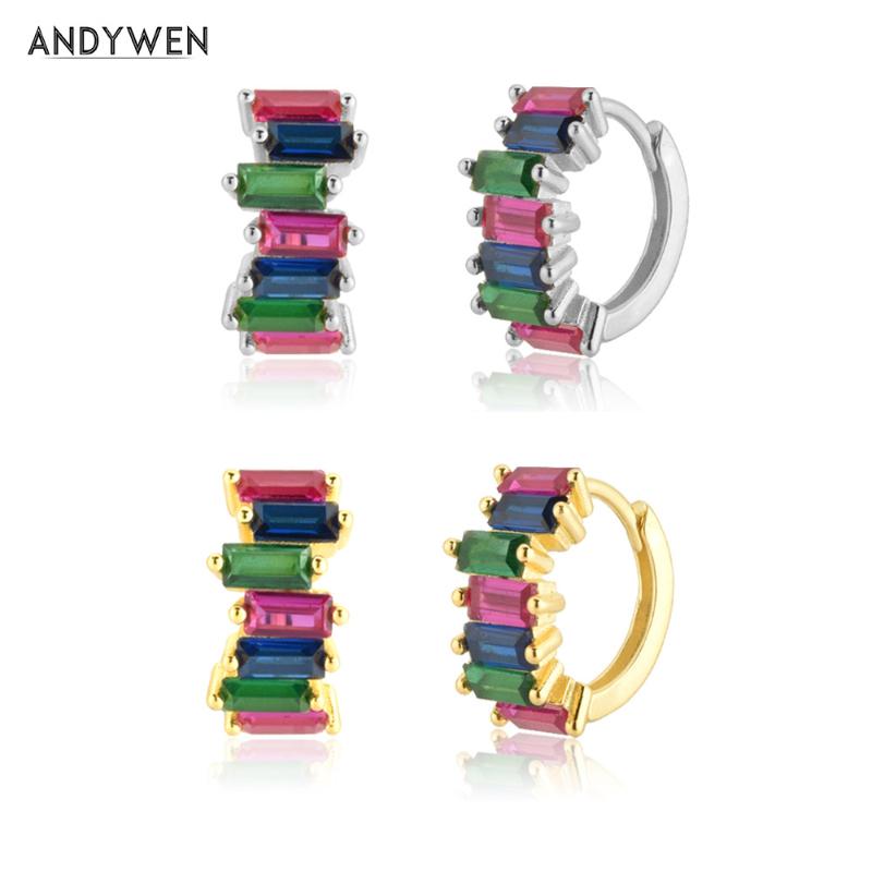 Hoop & Huggie ANDYWEN 100% 925 Sterling Silver Gold Rainbow Colorful Piercing Hoops Circle Huggies Rock Punk Wedding Gift Jewelry 2021 Clips
Hoop & Huggie ANDYWEN 100% 925 Sterling Silver Gold Rainbow Colorful Piercing Hoops Circle Huggies Rock Punk Wedding Gift Jewelry 2021 Clips