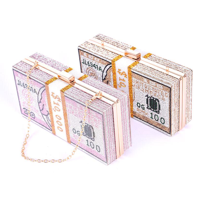 Crystal Women's Wedding Clutch Bags Luxury Design Diamond Evening Bags Party Purses And Handbags Chain Shoulder Bag
Crystal Women's Wedding Clutch Bags Luxury Design Diamond Evening Bags Party Purses And Handbags Chain Shoulder Bag