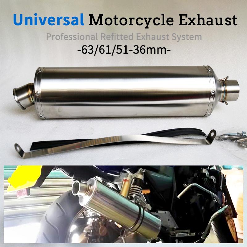 Universal Motorcycle Exhaust Muffler Pipe Escape Moto DB Killer Pitbike For YZF R1 R3 R6 CBR500 Z800 XJ6 Mt07 CB400
Universal Motorcycle Exhaust Muffler Pipe Escape Moto DB Killer Pitbike For YZF R1 R3 R6 CBR500 Z800 XJ6 Mt07 CB400
