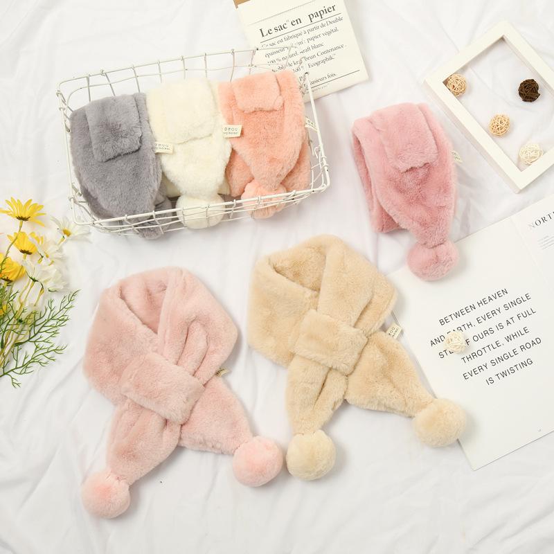 Scarves Winter Thick Warm Scarf For Boys, Girls And Children, Fur Collar Plush Baby Solid Color Rex Ball WJ158
Scarves Winter Thick Warm Scarf For Boys, Girls And Children, Fur Collar Plush Baby Solid Color Rex Ball WJ158