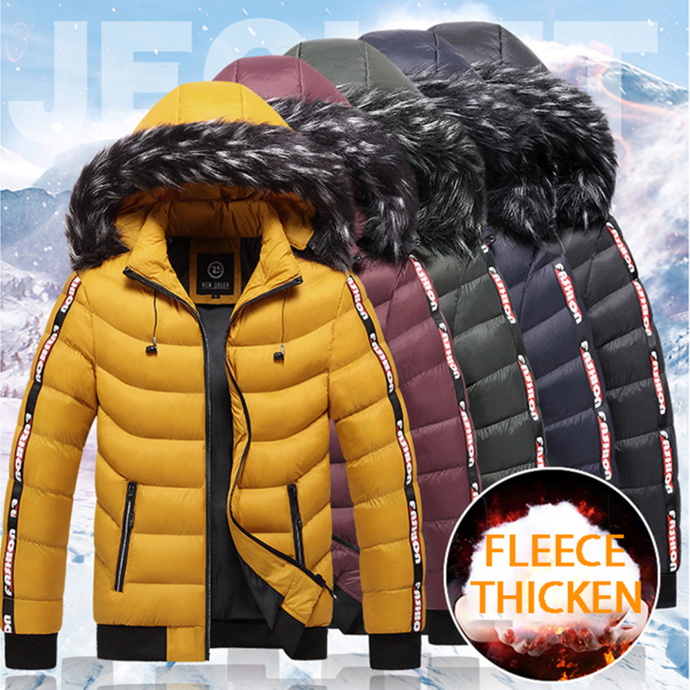 Winter Men Fur Collar Warm Thick 2020 Male Outerwear Thermal Wool Liner Down Jacket Coats Fleece Hooded Snow Parka, Black
Winter Men Fur Collar Warm Thick 2020 Male Outerwear Thermal Wool Liner Down Jacket Coats Fleece Hooded Snow Parka, Black