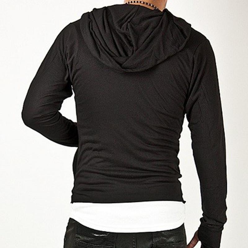 Men's Hoodies & Sweatshirts Fashion Men Side Zipper Coat Cotton Sports Jacket Diagonal Mens Hoodie Male Tops1