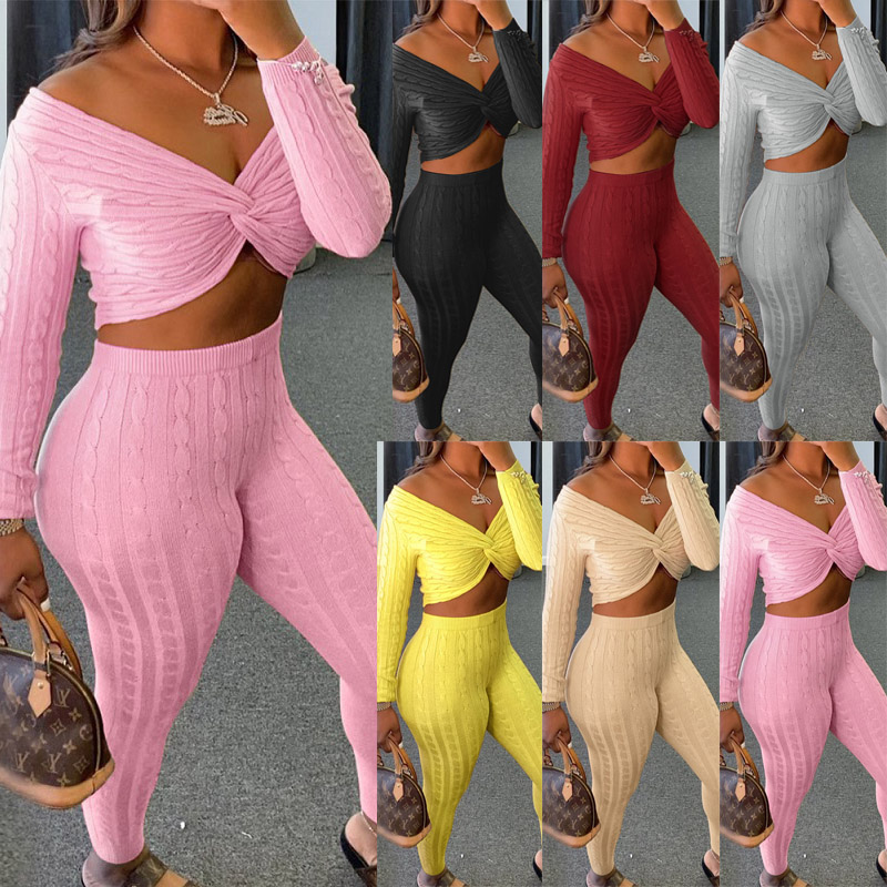 womens plus size clothing 2 two piece Sweater Set Sexy Twisted crop Top slim leggings trousers nightclub streetwear Fall Winter clothes, Yellow
womens plus size clothing 2 two piece Sweater Set Sexy Twisted crop Top slim leggings trousers nightclub streetwear Fall Winter clothes, Yellow