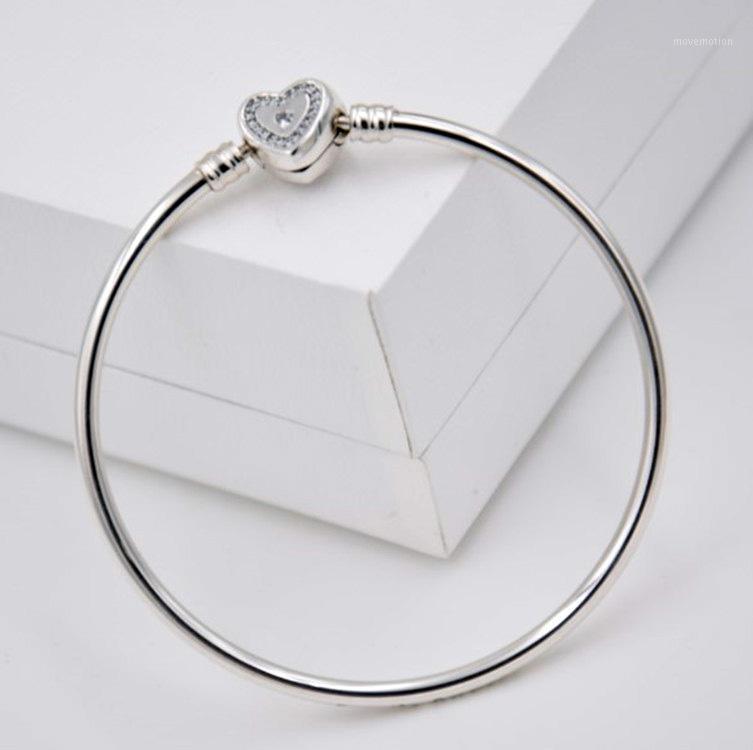 925 Sterling Silver Bangle Bracelet for Women Crystal Wishful Heart Moments Snake Chain fit Beads Charms Pendant1
925 Sterling Silver Bangle Bracelet for Women Crystal Wishful Heart Moments Snake Chain fit Beads Charms Pendant1