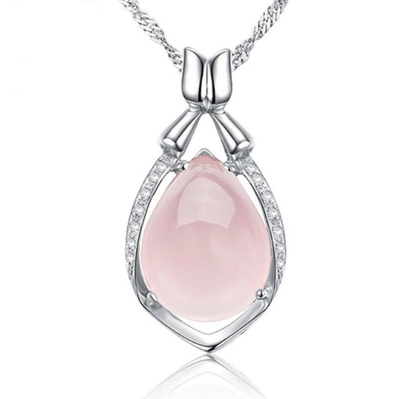 Luxury Natural Rose Stone Pendant Necklace Quartz Crystal With Pendant Female Version Joker Drop Necklace Clavicle Chain
Luxury Natural Rose Stone Pendant Necklace Quartz Crystal With Pendant Female Version Joker Drop Necklace Clavicle Chain