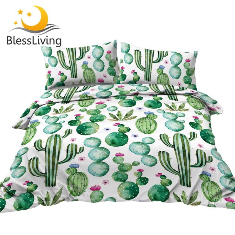 BlessLiving Cactus Bed Set Watercolor Duvet Cover Green Plant Floral Bedding Set for Teen Tropical Bedspreads 3-Piece Queen, 001
BlessLiving Cactus Bed Set Watercolor Duvet Cover Green Plant Floral Bedding Set for Teen Tropical Bedspreads 3-Piece Queen, 001