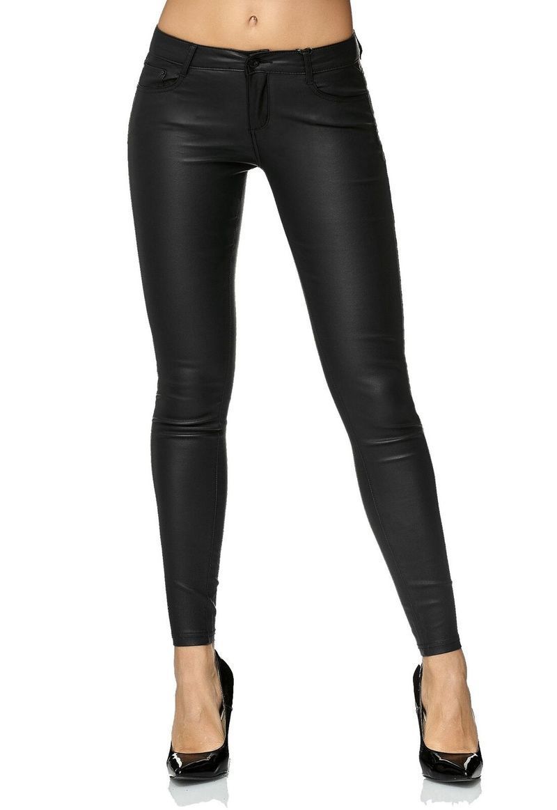 ZOGAA Women Leather Pants Capris Female Winter High Waisted Pant Full Length Trousers Ladies PU Skinny Stretch Pencil Pantaloons 201228