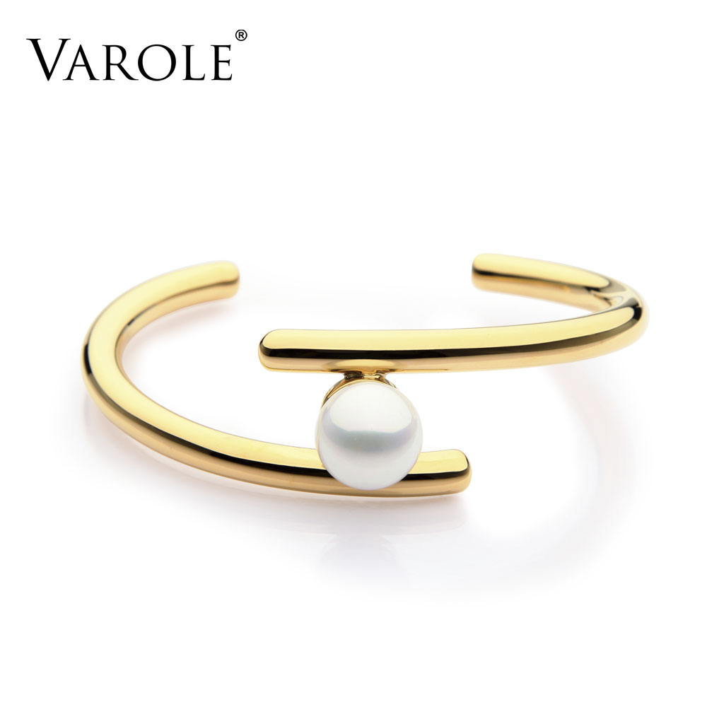 VAROLE Simple Line Pearl Cuff Bracelets & Bangles Open Gold Color Love Bangle Bracelets for Women Jewelry Pulseira Feminina
VAROLE Simple Line Pearl Cuff Bracelets & Bangles Open Gold Color Love Bangle Bracelets for Women Jewelry Pulseira Feminina