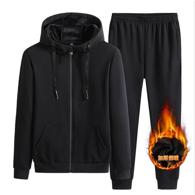 Winter Men's Casual Tracksuit Set HoodiesPants Sport Suits Men Sweatshirt Hoodies Men's Clothing Sets Sportswear 201210