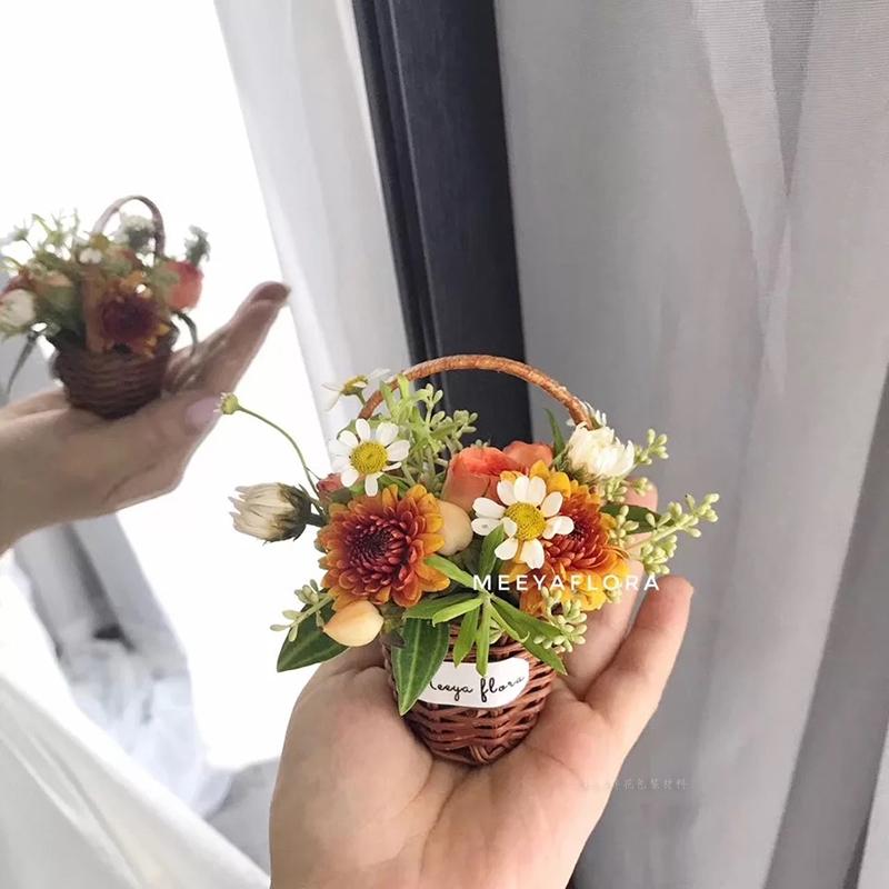 Mini Flower Basket Planter Flower Containers Natural Rattan Woven Baskets for Bouquet Arrangment Home DIY Decoration
Mini Flower Basket Planter Flower Containers Natural Rattan Woven Baskets for Bouquet Arrangment Home DIY Decoration