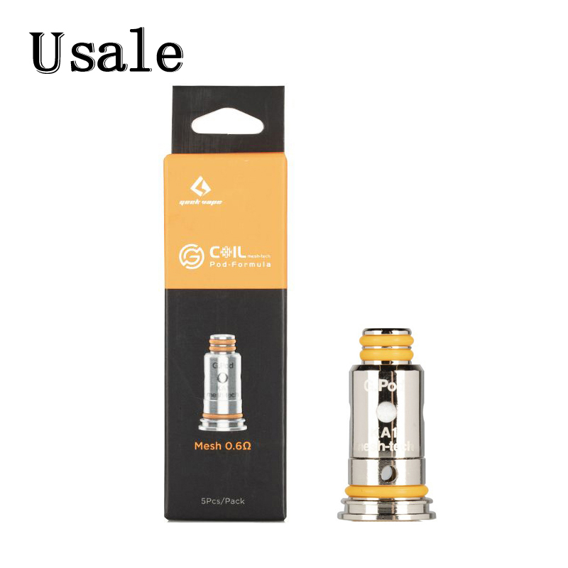 Geekvape Aegis Pod G Mesh Coil 1.2ohm 0.6ohm 0.8ohm 1.0ohm Replacement Coils Head For Geek Vape Aegis Pod System Kit 100% Original
Geekvape Aegis Pod G Mesh Coil 1.2ohm 0.6ohm 0.8ohm 1.0ohm Replacement Coils Head For Geek Vape Aegis Pod System Kit 100% Original