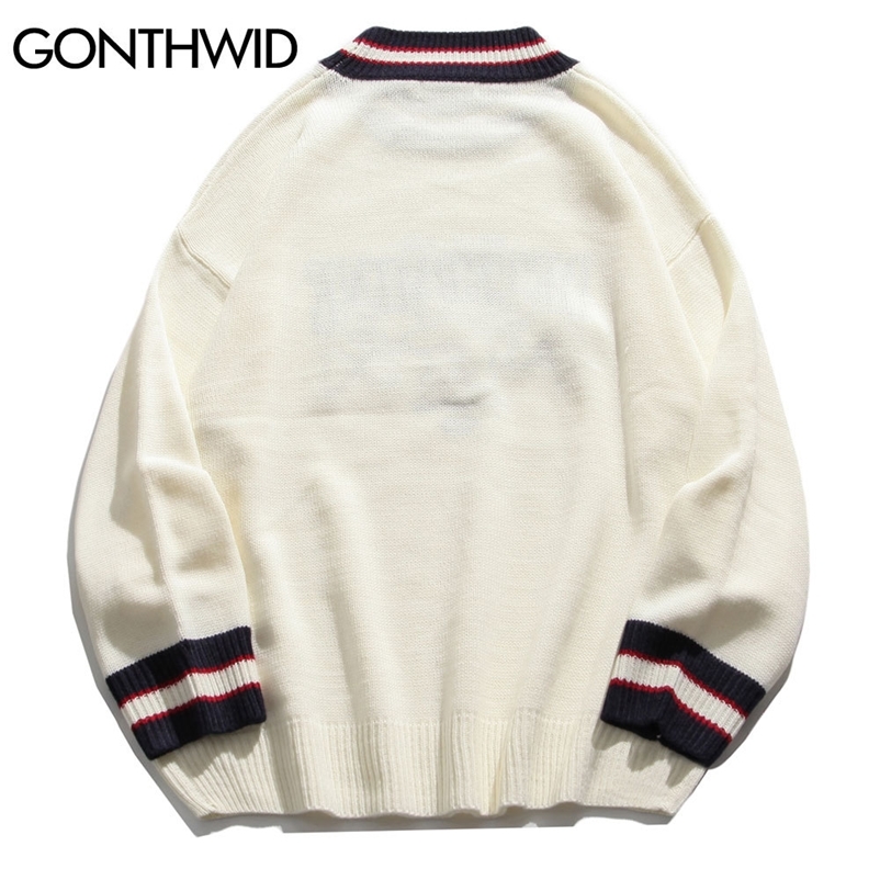 GONTHWID Bear Patchwork Striped Knitted Jumpers Sweaters Streetwear Hip Hop Harajuku Casual Pullover knitwear Mens Fashion Tops 201203, Black
GONTHWID Bear Patchwork Striped Knitted Jumpers Sweaters Streetwear Hip Hop Harajuku Casual Pullover knitwear Mens Fashion Tops 201203, Black